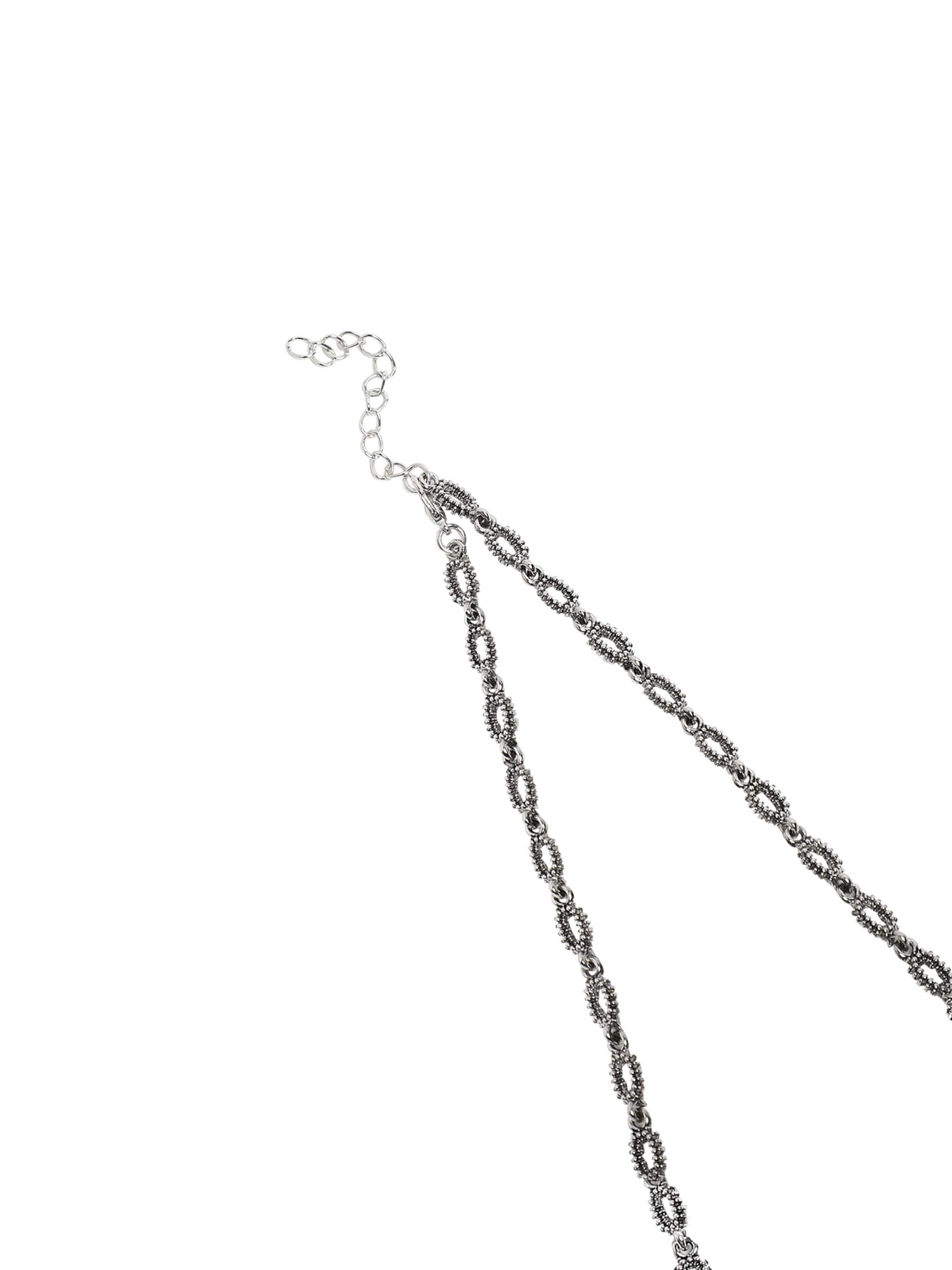 SOHI Zestaw biżuterii 'Radikha' w kolorze srebrny