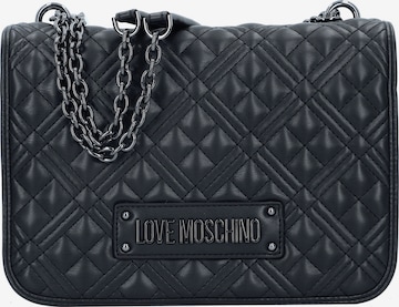 Borsa a spalla 'Quilted' di Love Moschino in nero: frontale