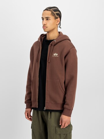 ALPHA INDUSTRIES Sweatshirt in Brown: front