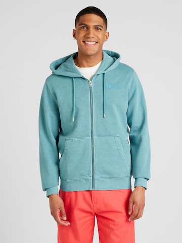 s.Oliver Zip-Up Hoodie in Green: front