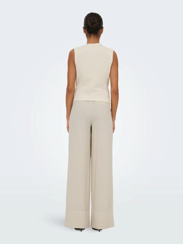 JDY Wide leg Trousers 'JDYCARA' in Beige