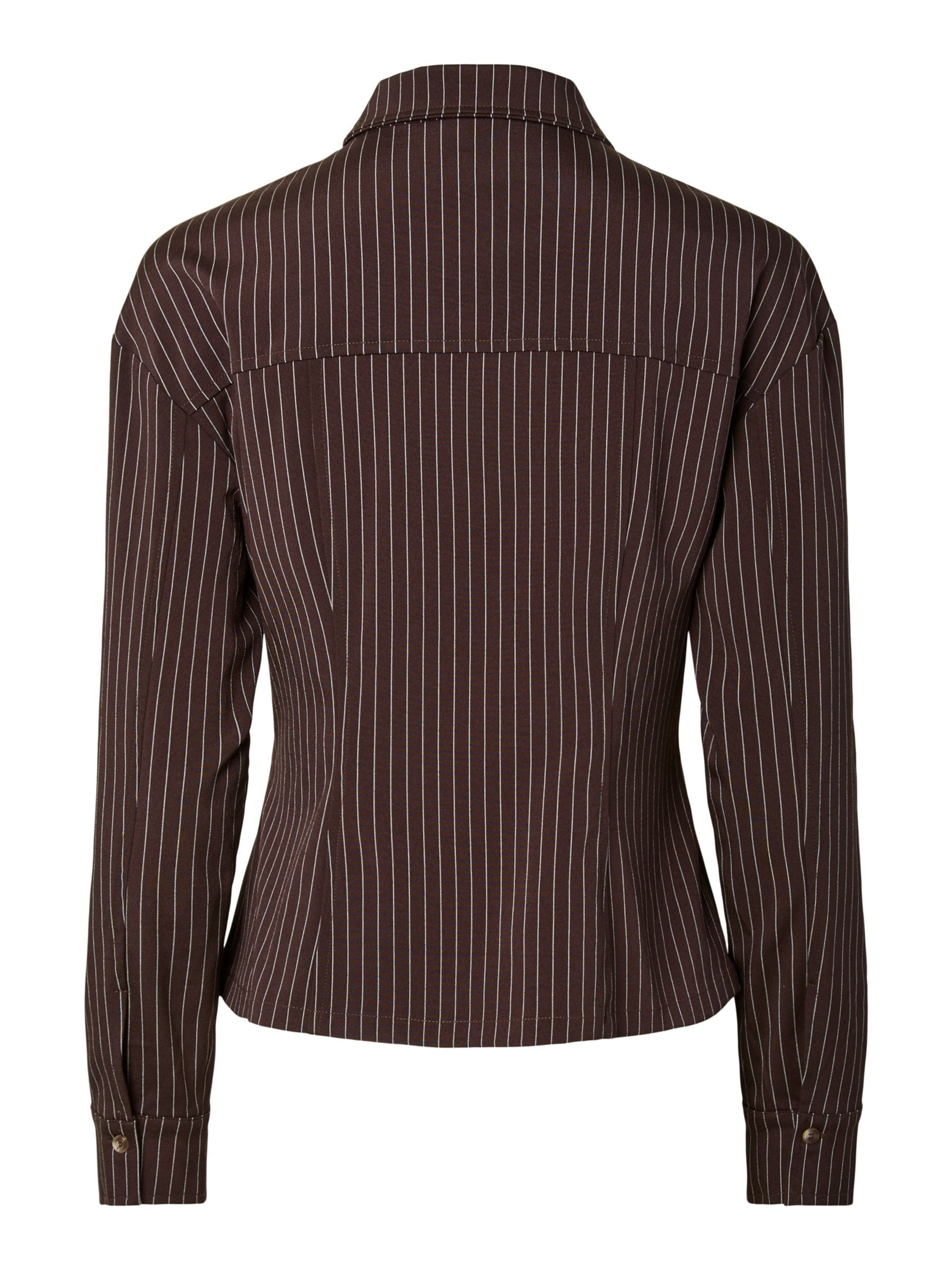 Camicia da donna di PIECES in marrone