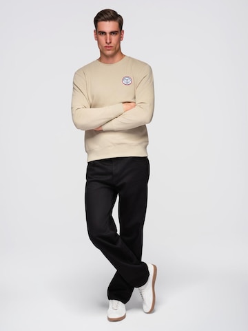 Sweat-shirt Ombre en beige