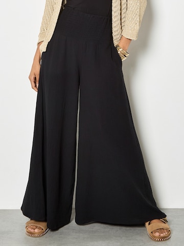 Wide Leg Pantalon ' ' Apricot en noir