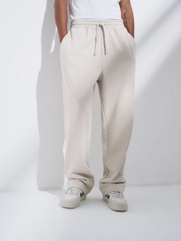 Loosefit Pantaloni di The Set in beige: frontale