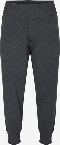 Zizzi Tapered Pants in Grey: front