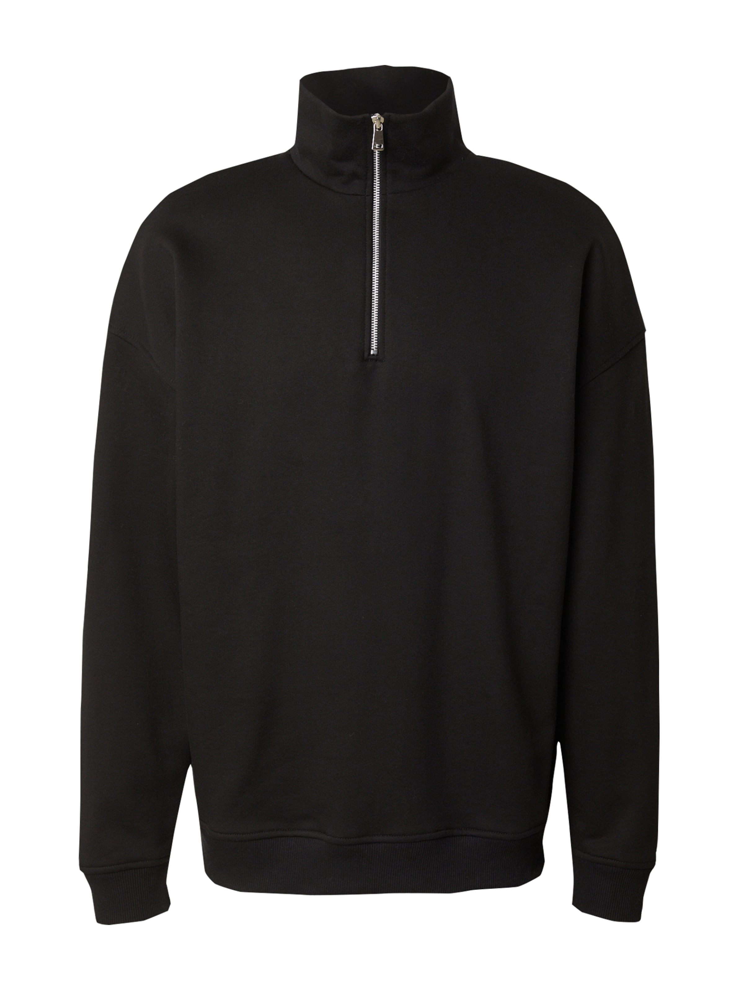 ABOUT YOU x Jaime Lorente Mikina 'Sascha' – černá: přední strana