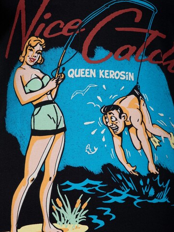 Queen Kerosin Shirt 'Nice Catch' in Black
