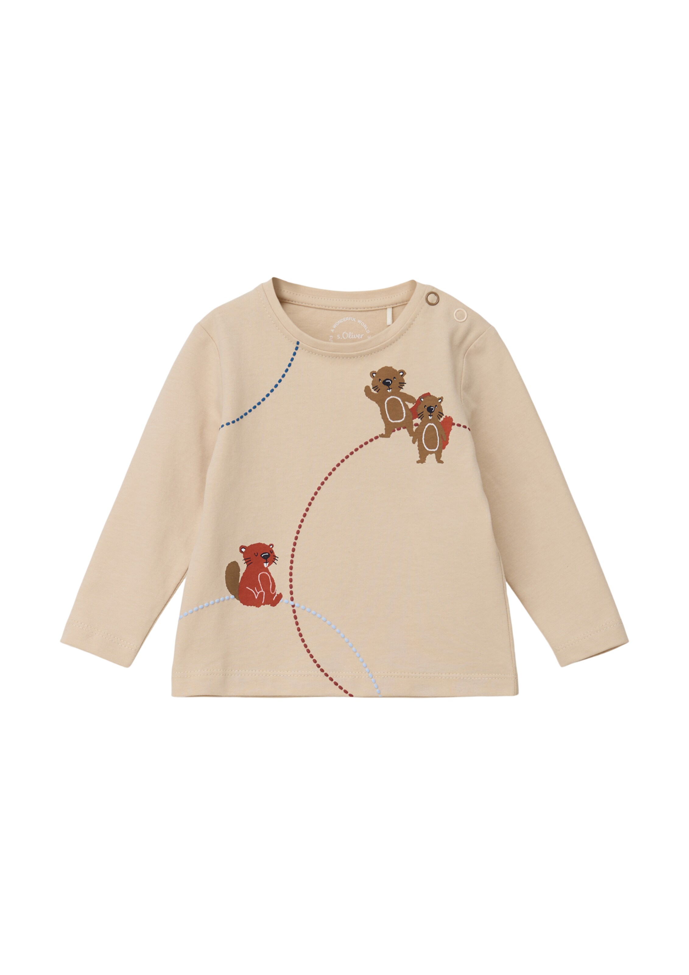 s.Oliver Shirt in Beige: Vorderseite