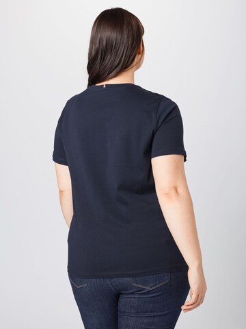 Tommy Hilfiger Curve - Camiseta en azul