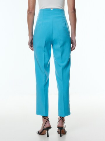 EDITED Regular Trousers with creases 'Charlotta' in Blue