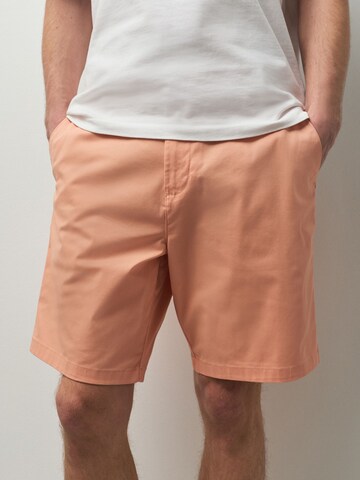 Regular Pantalon chino Next en rose : devant