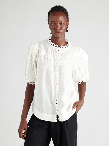 Copenhagen Muse Bluse 'MOLLY' i hvid: forside