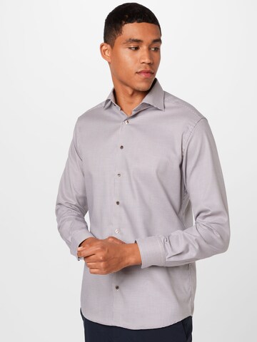 ETERNA - Ajuste regular Camisa de negocios en azul: frente