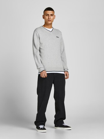 JACK & JONES Sweater 'Tons' in Grey