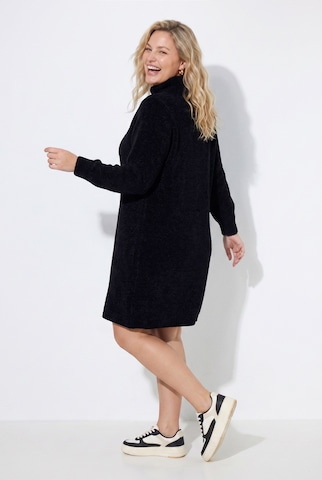 Ulla Popken Strickkleid in Schwarz