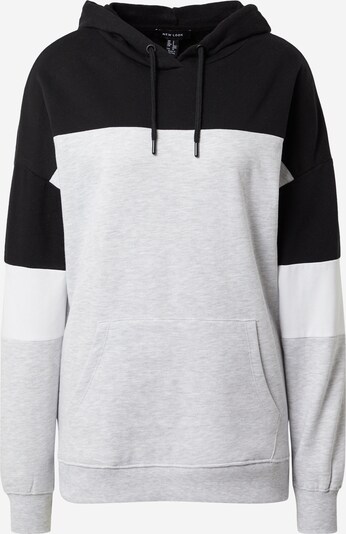Felpa 'COLOUR BLOCK HOODIE' NEW LOOK di colore nero, Visualizzazione prodotti