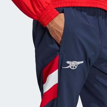 ADIDAS SPORTSWEAR Tapered Workout Pants 'FC Arsenal' in Blue