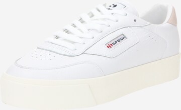 Baskets basses '3854 COURT' SUPERGA en blanc : devant