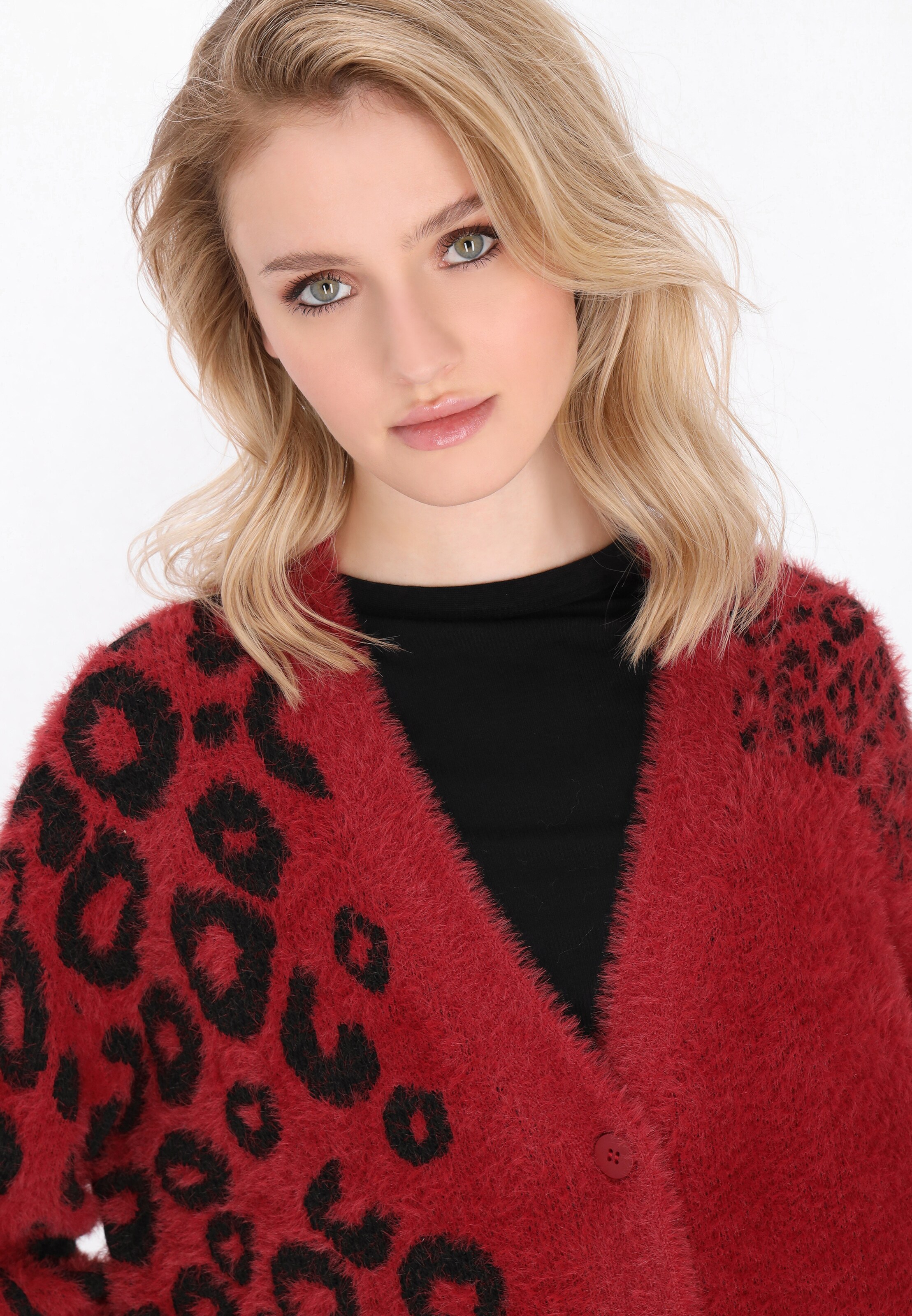 myMo ROCKS Вязаная кофта в Красный