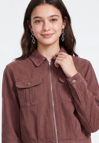 Veste mi-saison MYMO en marron