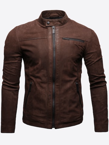 Crone Between-Season Jacket 'EPIC' in Brown: front