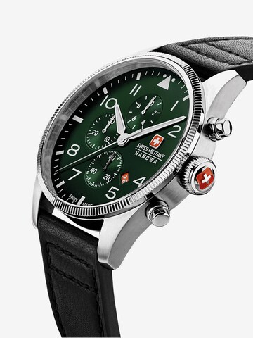 SWISS MILITARY HANOWA Analoog horloge 'THUNDERBOLT CHRONO' in Zwart