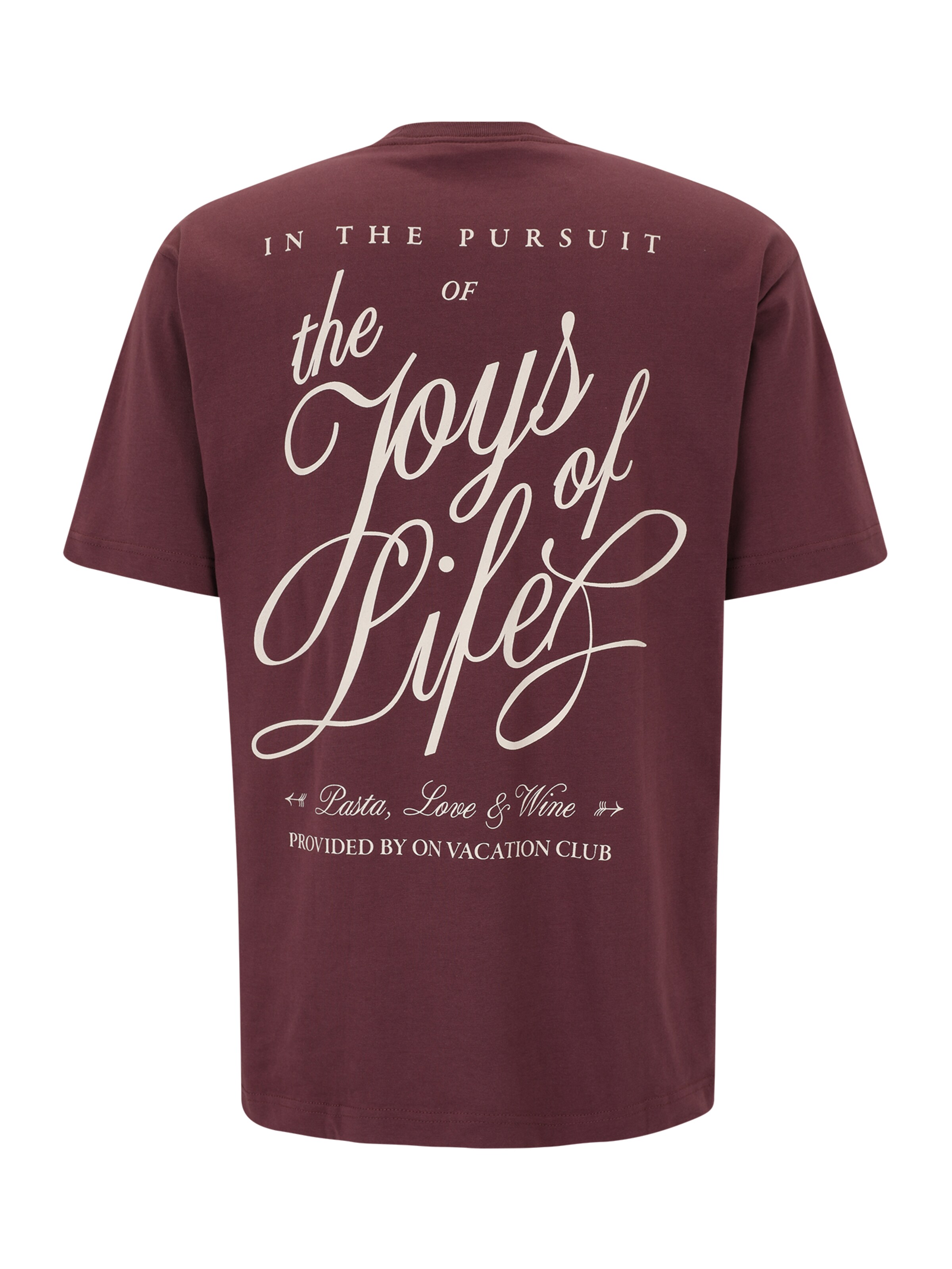 On Vacation T-Shirt 'Joys of Life' in Rot
