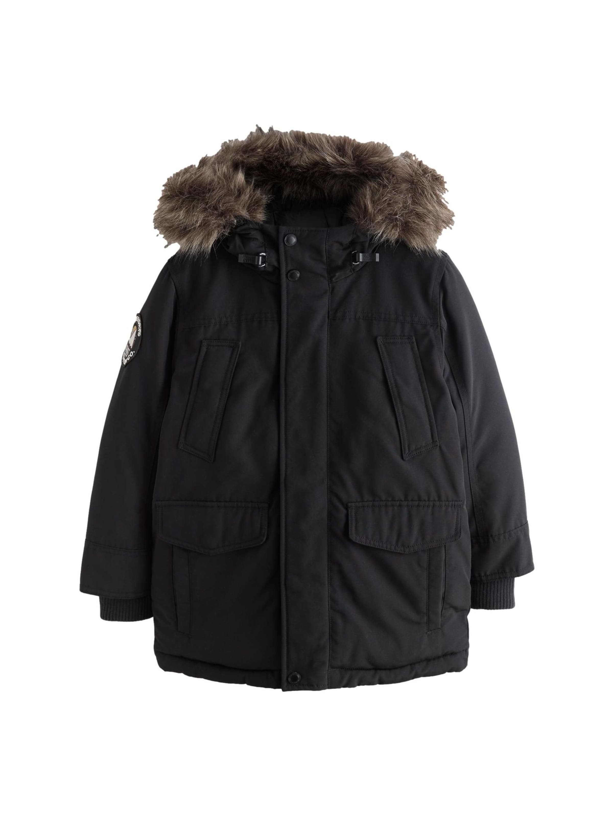 Superdry & Co Winterjacke in Schwarz: Vorderseite