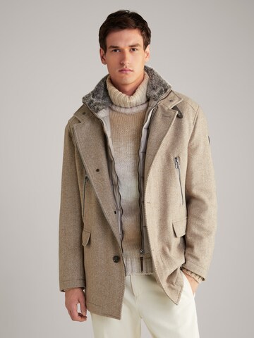 JOOP! Between-Seasons Coat 'Gary' in Brown: front