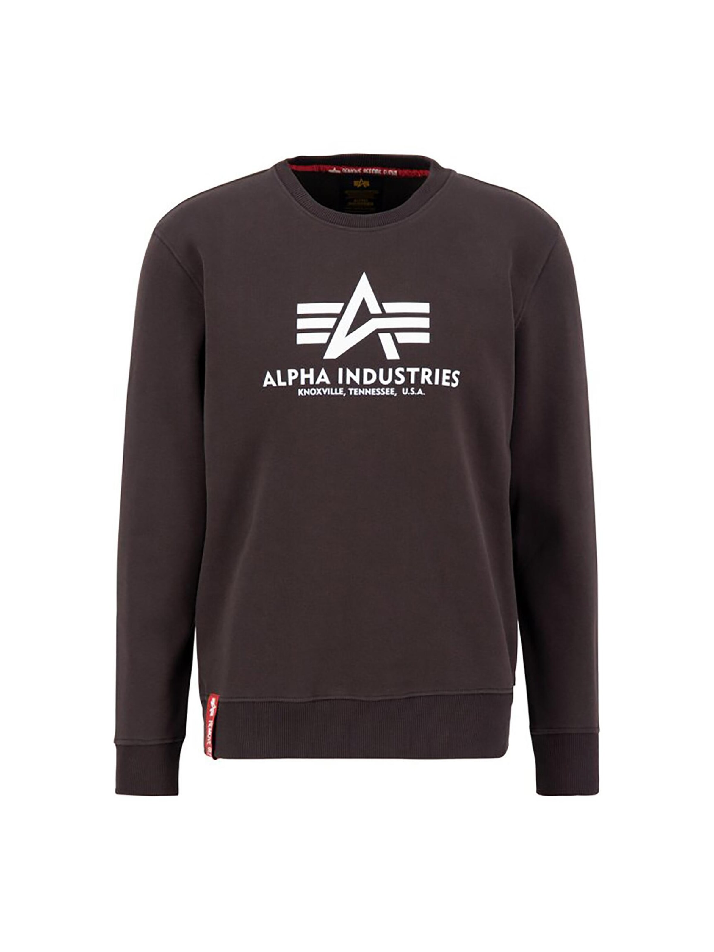 ALPHA INDUSTRIES Sweatshirt 'Basic' in Brown: front