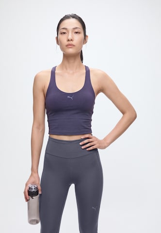 PUMASkinny Sportske hlače 'CLOUDSPUN' - plava boja: prednji dio