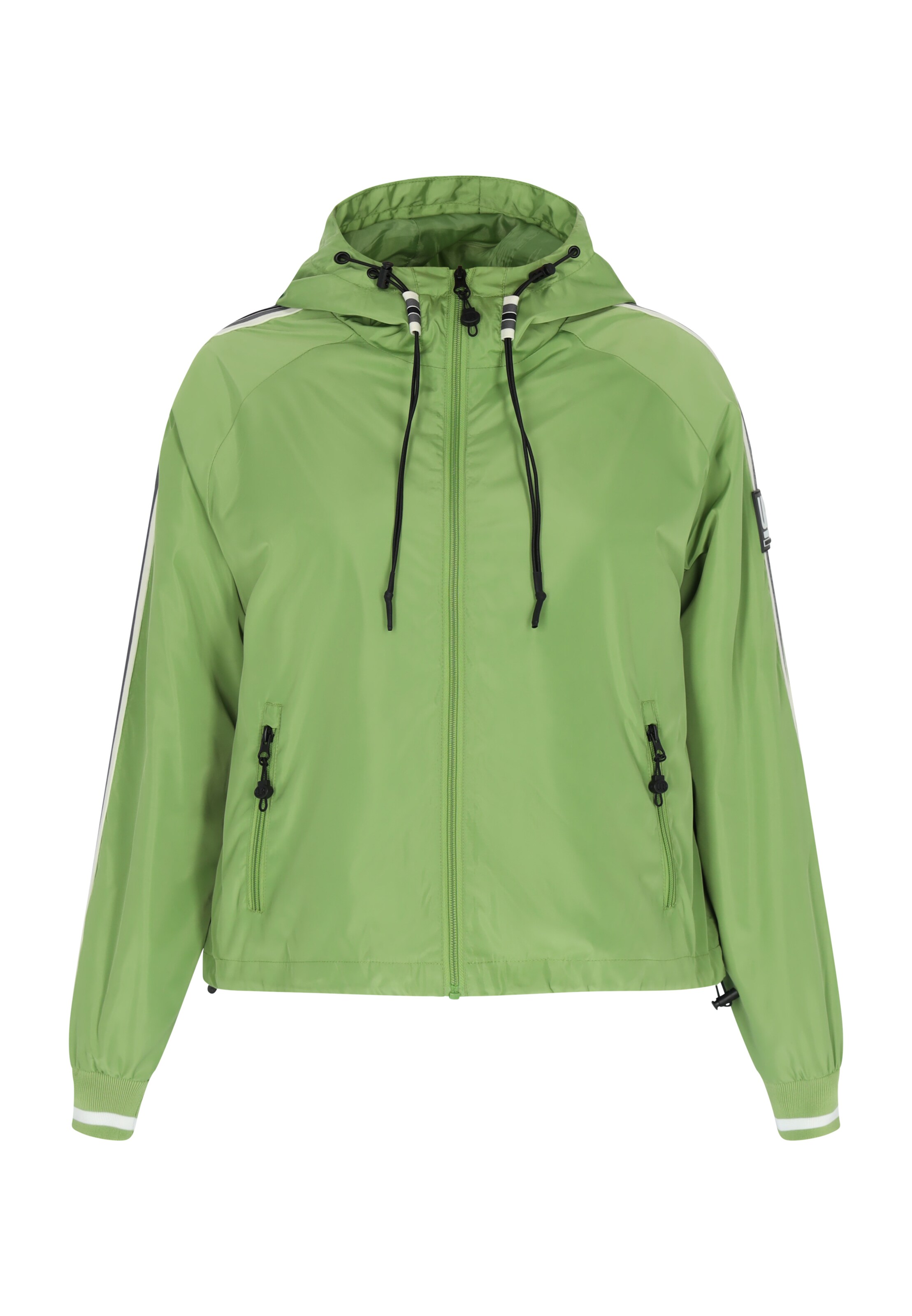 urban rain by Schmuddelwedda Between-season jacket in Green: front