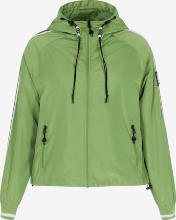 urban rain by Schmuddelwedda Übergangsjacke in Grün: Vorderseite