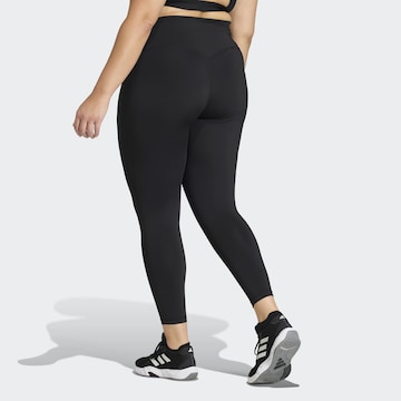 ADIDAS PERFORMANCE Skinny Workout Pants in Black