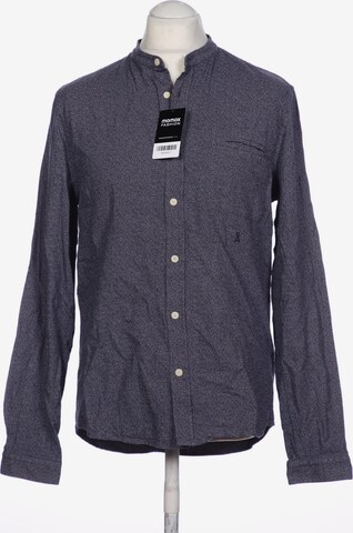 ARMEDANGELS Button Up Shirt in L-XL in Blue: front