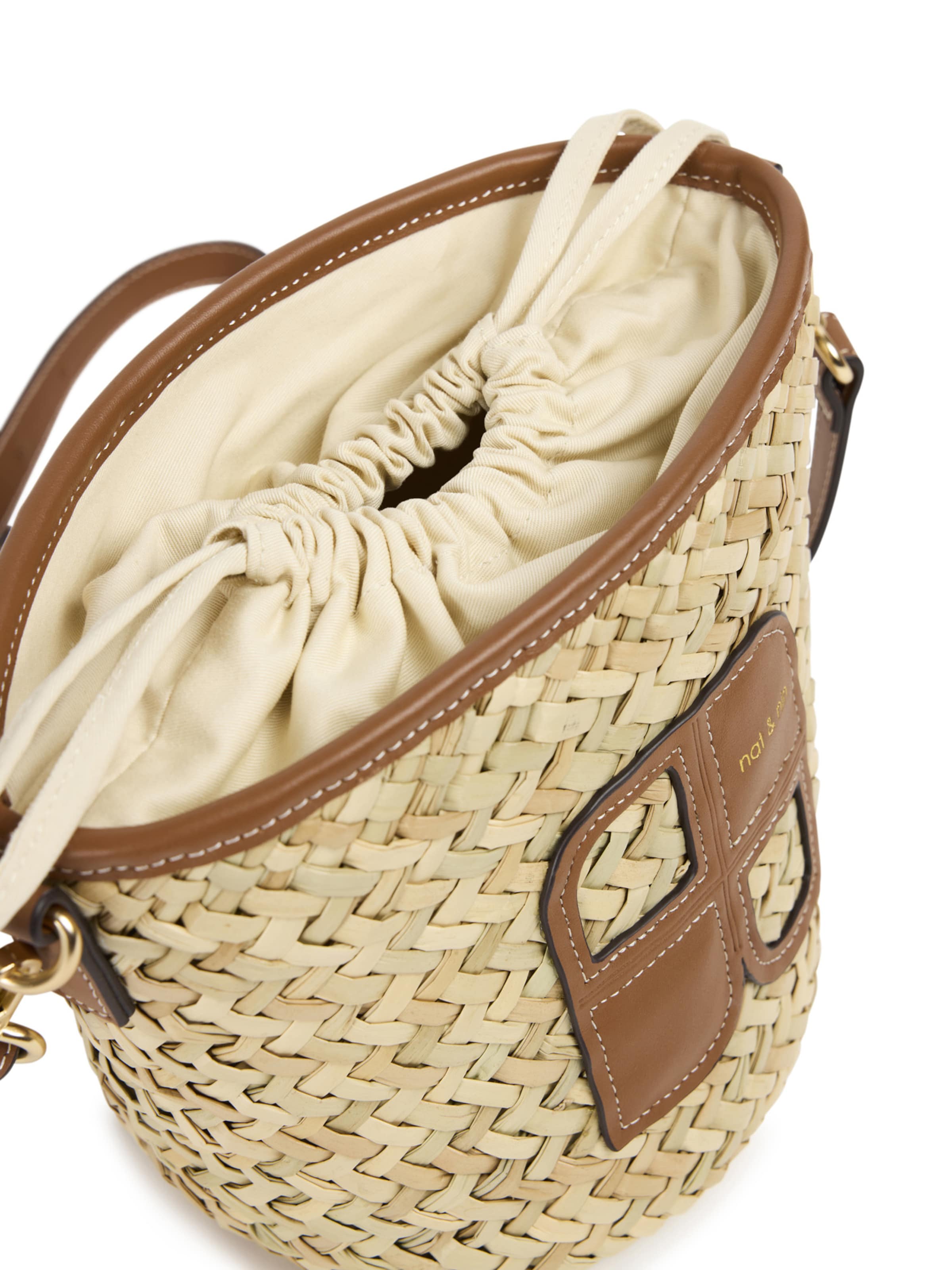 Nat&Nin Schoudertas 'Paolo' in Bruin