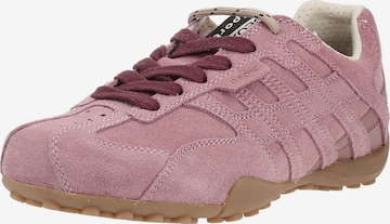 Baskets basses GEOX en rose : devant