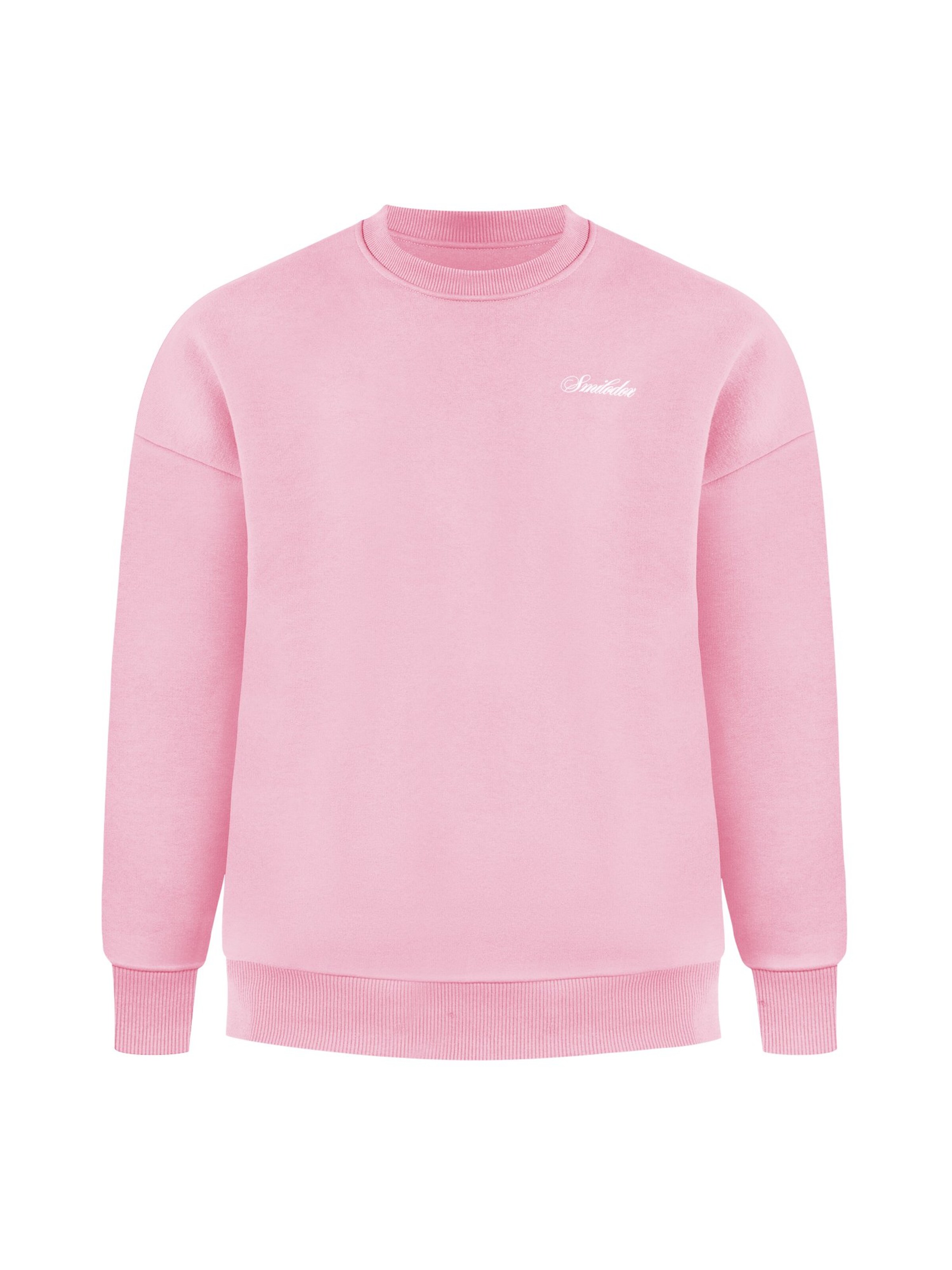 Smilodox Sweatshirt in Roze: voorkant