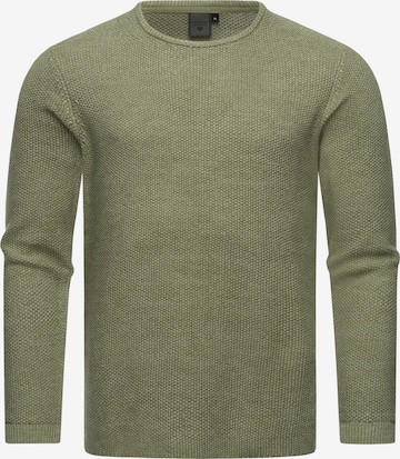 Ragwear Trui 'Knitson' in Groen: voorkant