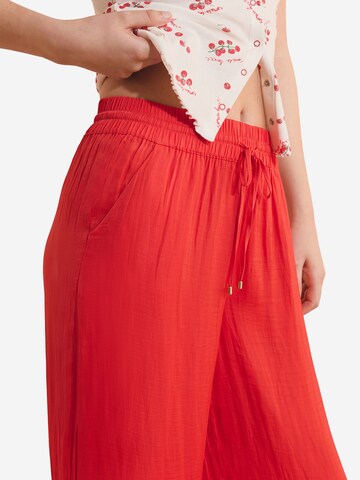 Pantalon de pyjama 'Cheeta' ETAM en rouge