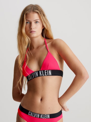 Calvin Klein Swimwear Triangel Bikinitop 'Intense Power ' in Rood: voorkant