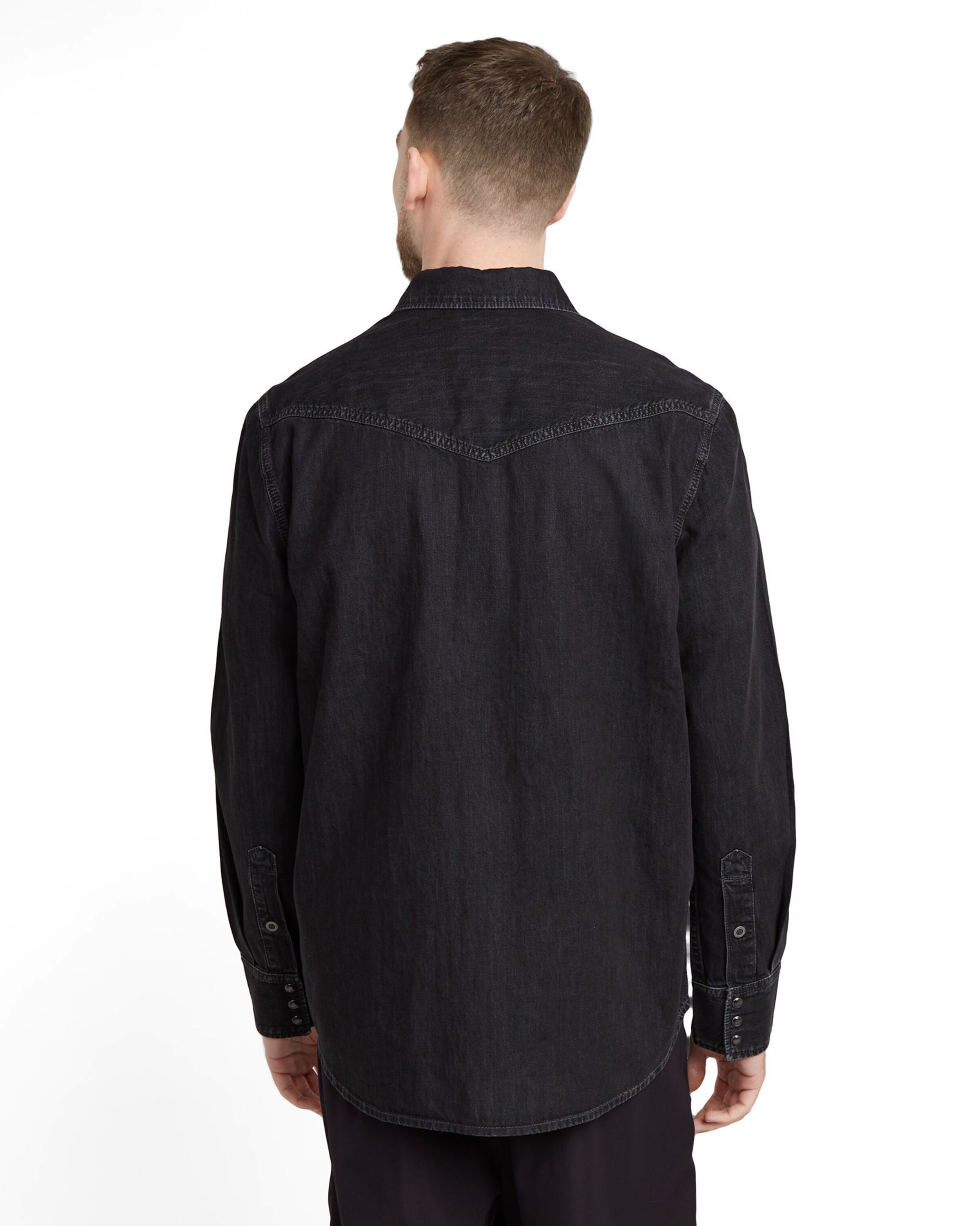 G-STAR Regular fit Overhemd 'Dakota' in Zwart