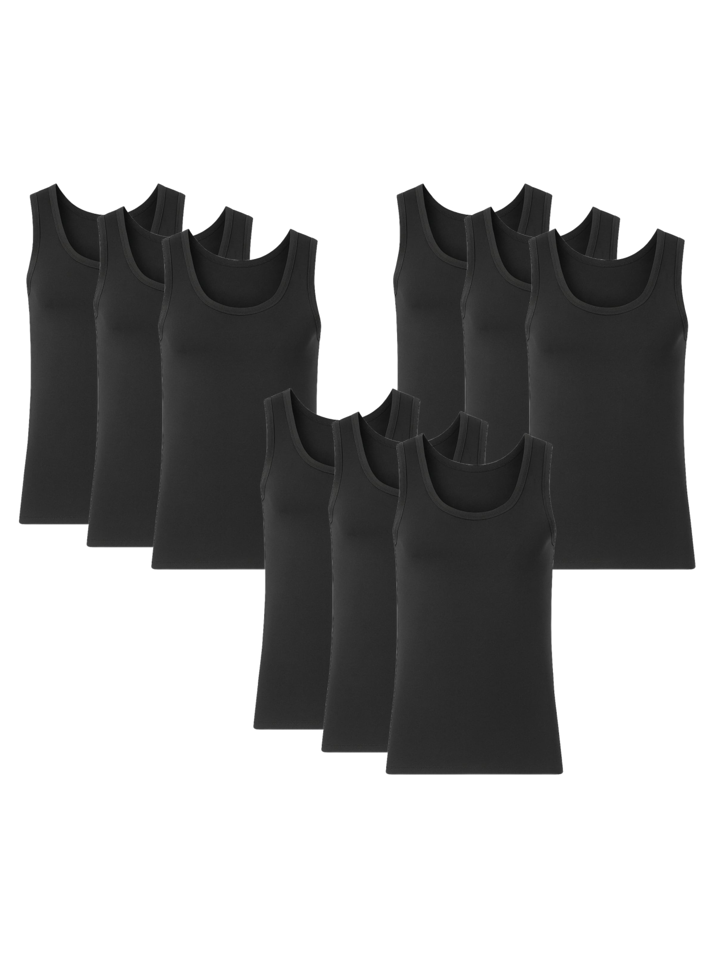 Erdem Onderhemd in Zwart: voorkant