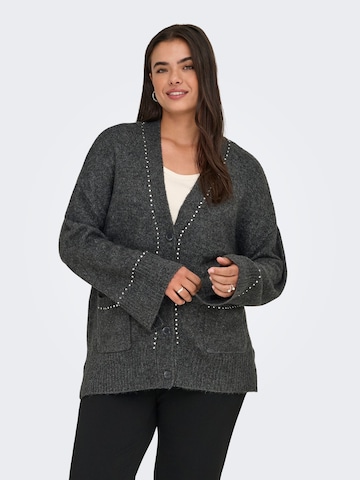 ONLY Carmakoma Knit cardigan 'CARELSIE' in Grey