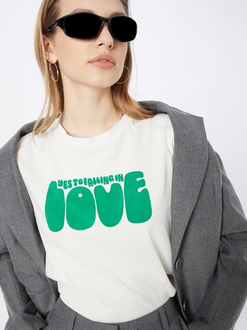 T-shirt 'Yes Love' Thinking MU en blanc