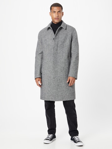 Manteau mi-saison 'Blanni' minimum en noir : devant