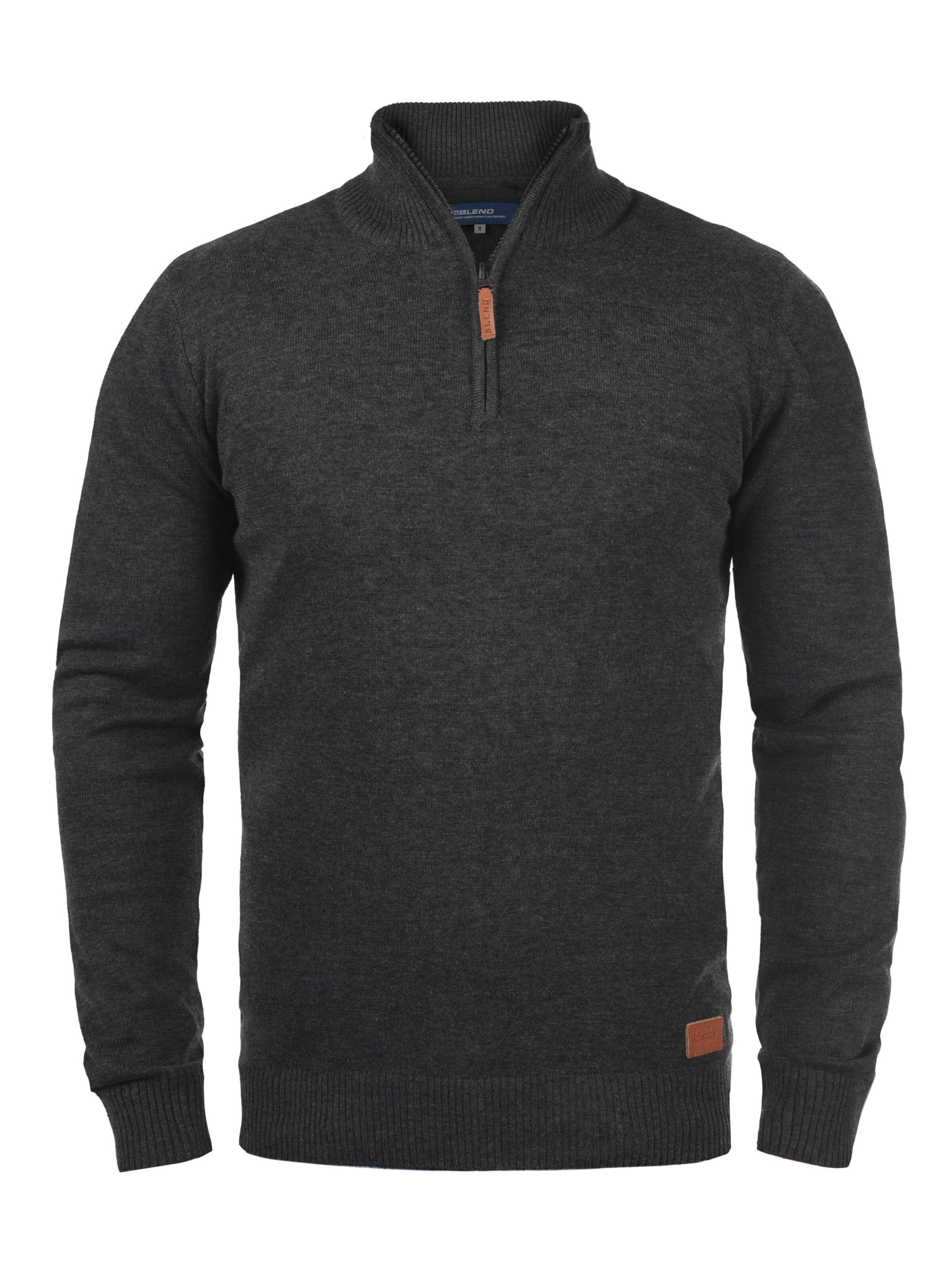 BLEND - Pullover 'Robin' em cinzento: frente