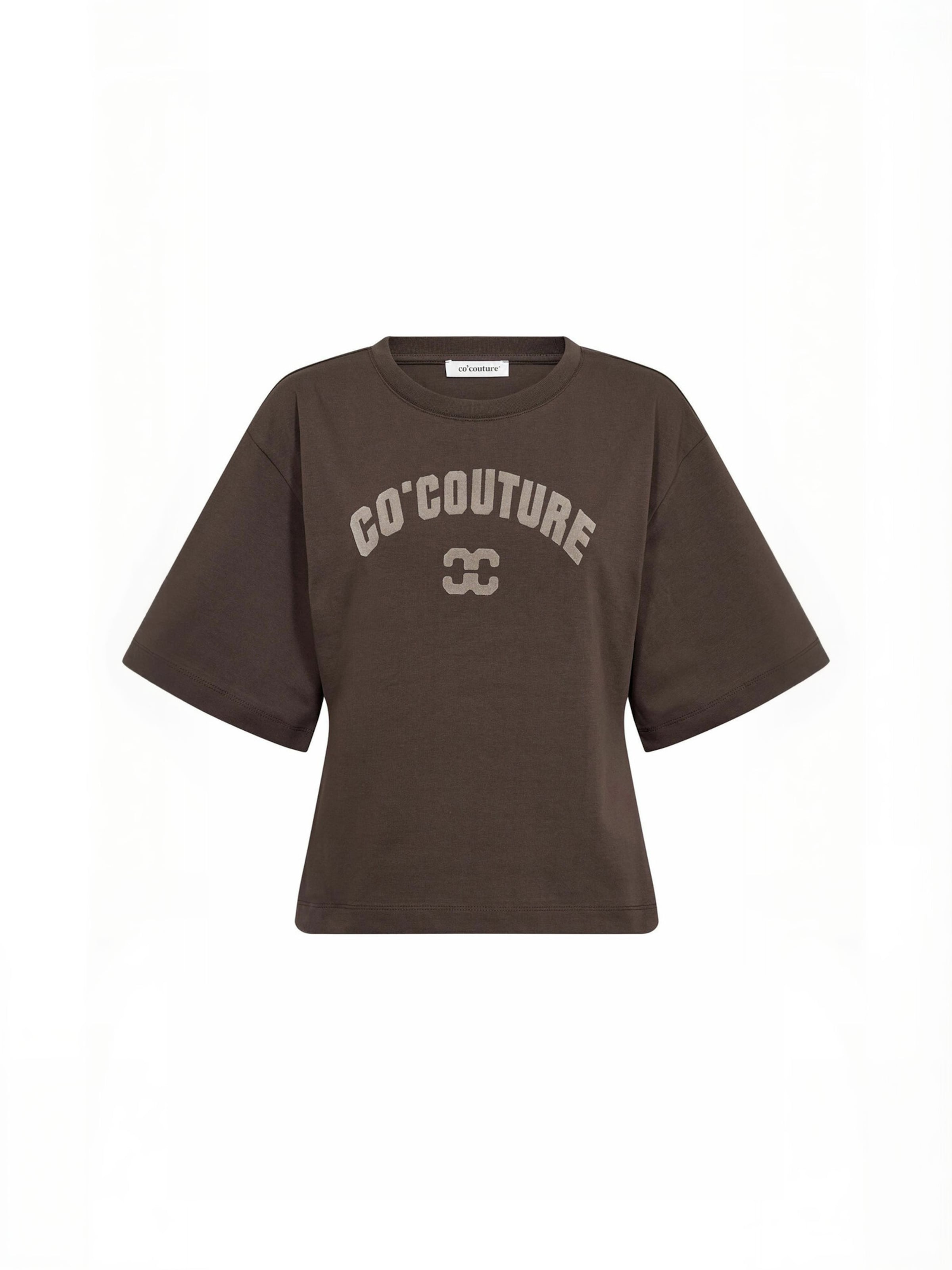 Top ' ZengaCC ' di co'couture in marrone: frontale