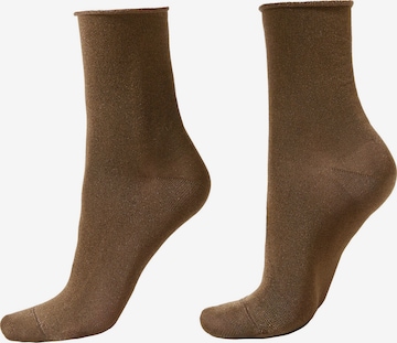 CALZEDONIA Socks in Brown: front